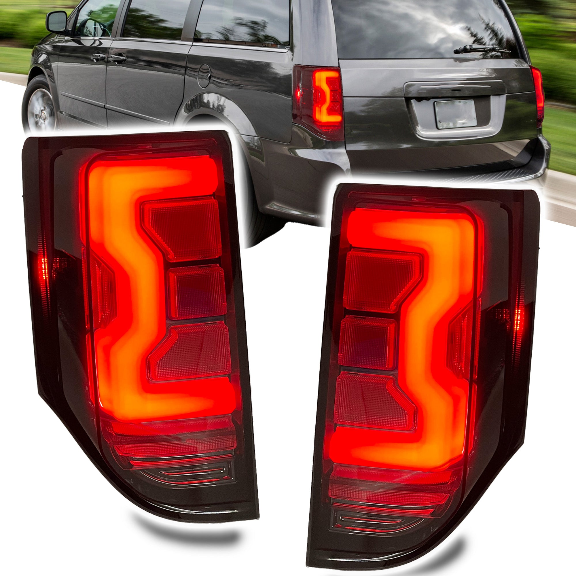 Tail Lights for 2011-2020 Dodge Grand Caravan Accessories Taillight LED Optimized