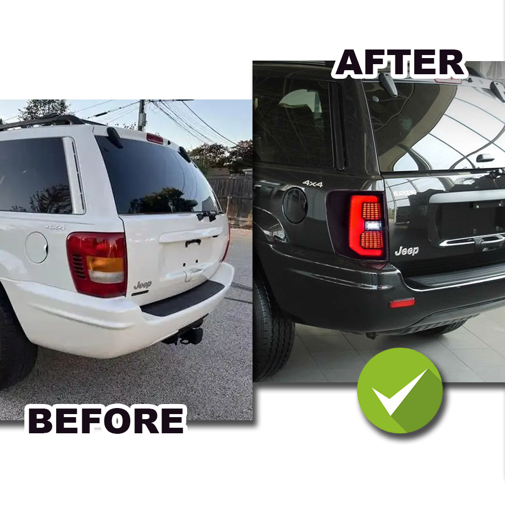 Tail Lights for 1999-2004 Jeep Grand Cherokee Accessories LED Optimized Version