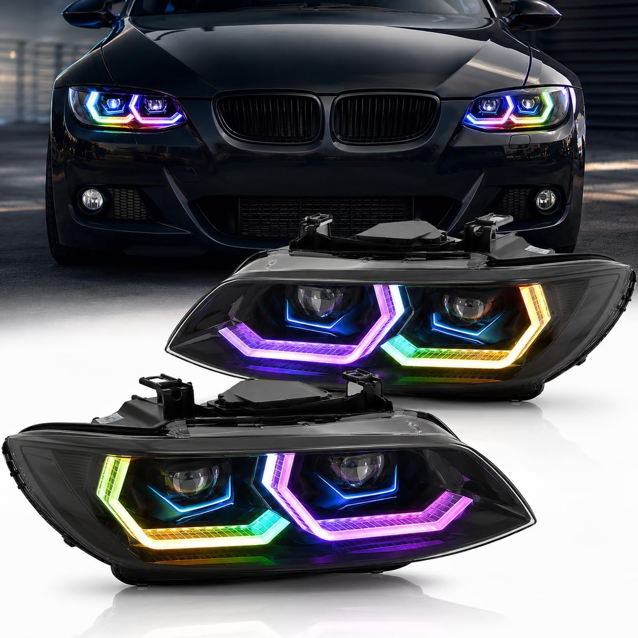 Headlight Price Difference for BMW E92 RGB version