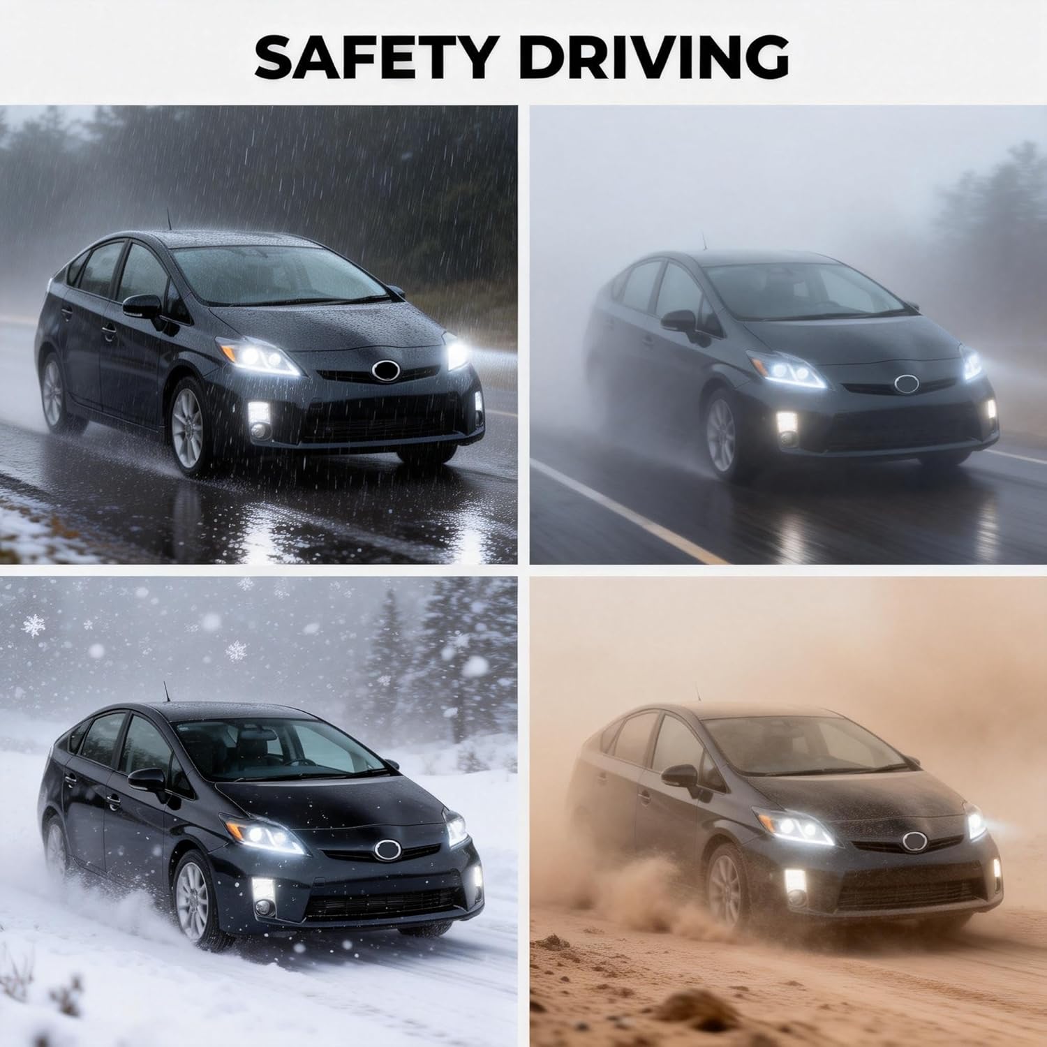 Headlights for Toyota Prius 2012-2015 with Startup Animation & Sequential Turn Signal
